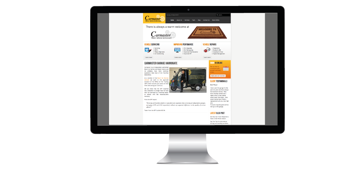 Carmaster Garage Website Design